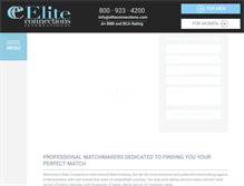 Tablet Screenshot of eliteconnections.com